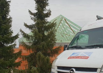Gotowe dachy. Wiązary wyprodukowane i zamontowane przez firmę Wiązary Górski.