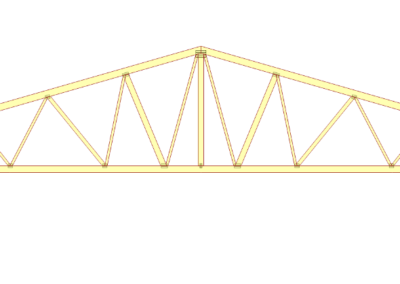 Projekt wiązara na markecie Biedronka